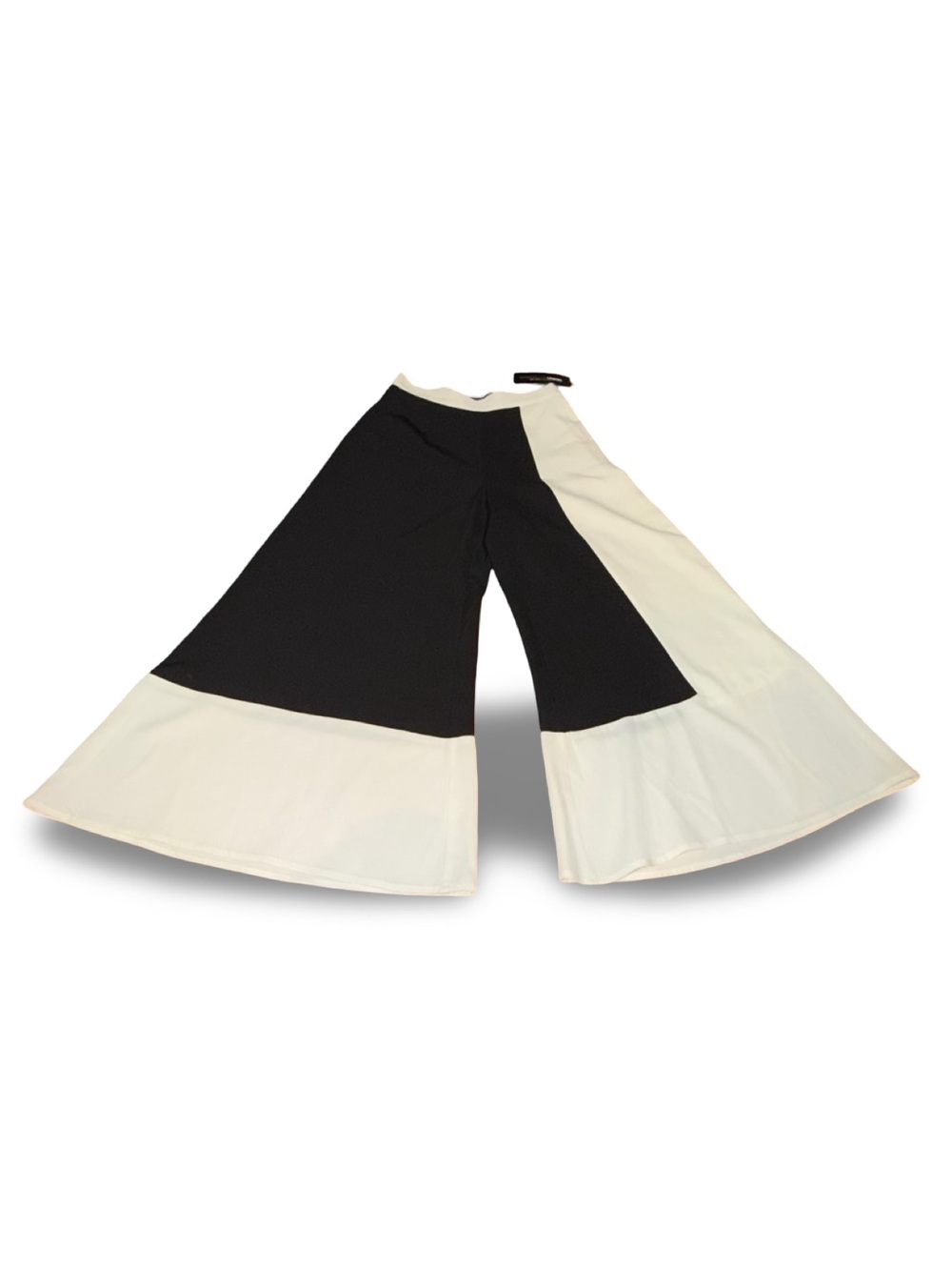 Gabrielle Union x NY&C Colorblock White/Black Palazzo Pants XS